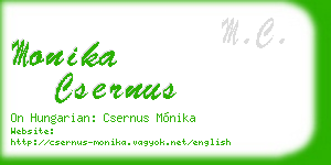 monika csernus business card
