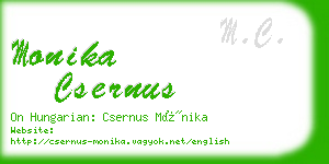 monika csernus business card